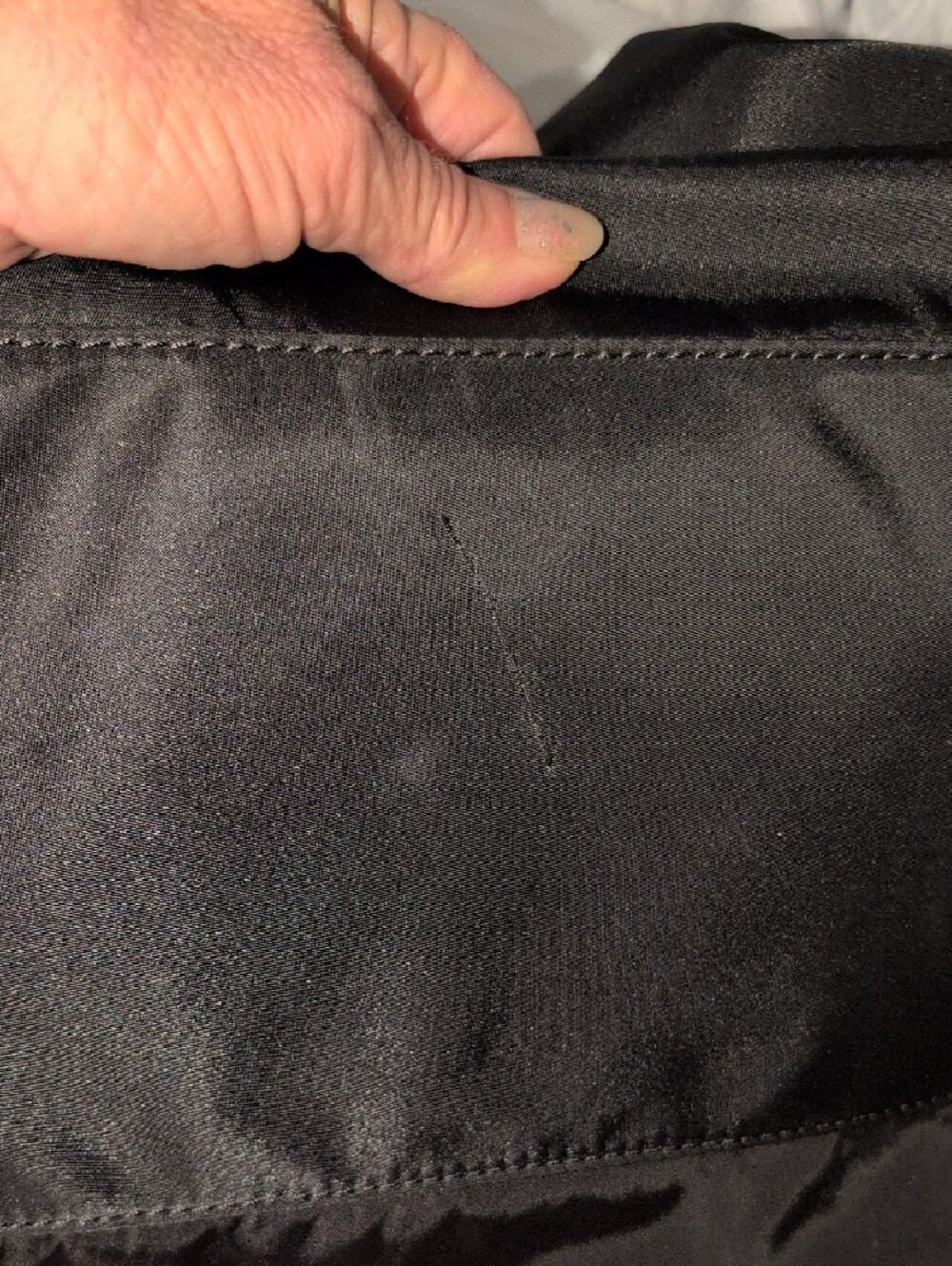Black Anne Klein Tote Bag with Tan Handles  And trim - Picture 16 of 16